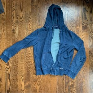 Ralph Lauren polo blue zip up hoodie